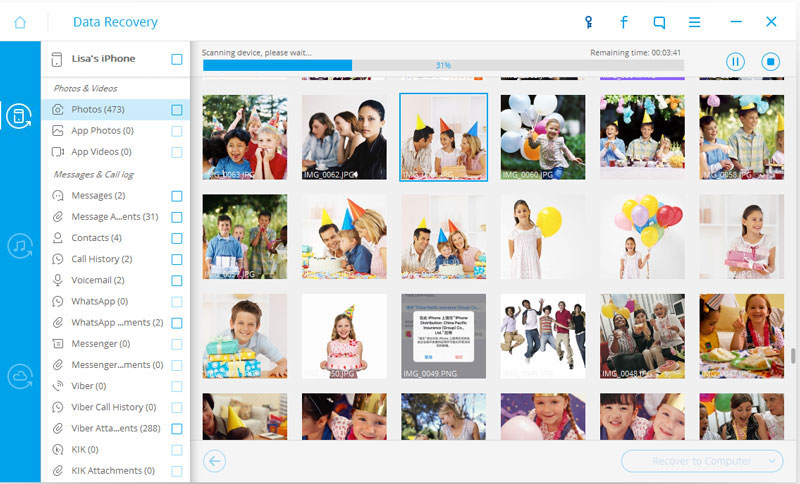 Recover photo with iPhone data recovery