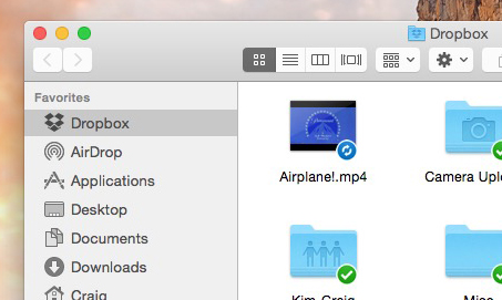 Dropbox on Mac